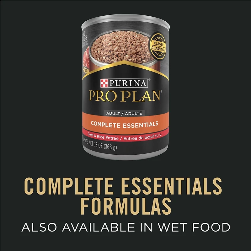 Purina Pro Plan Complete Essentials Shredded Blend Chicken & Rice, Dry Dog Food