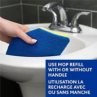 Vileda Bath Magic Mop - Bathroom and Tub Mop, Telescopic Handle, 1 Piece