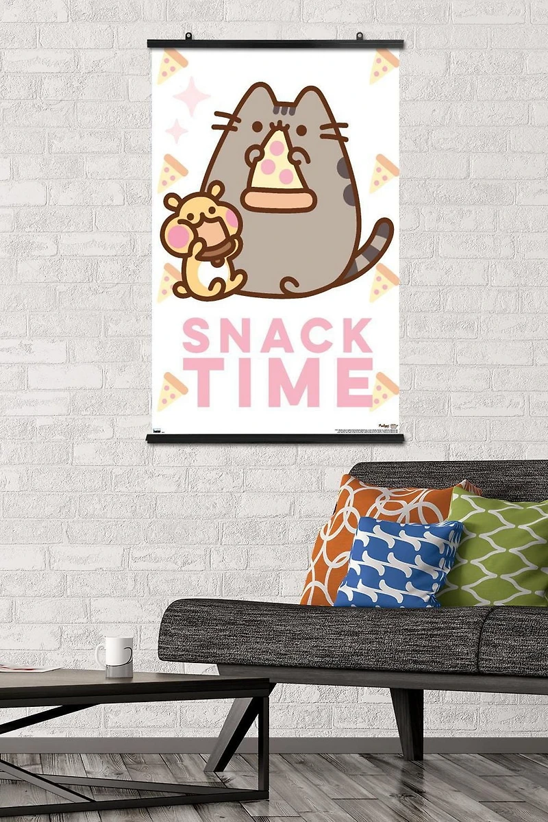 Pusheen - Snack Time Wall Poster, 14.725" x 22.375" Framed