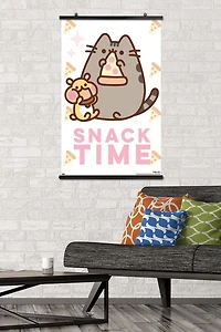 Pusheen - Snack Time Wall Poster, 14.725" x 22.375" Framed
