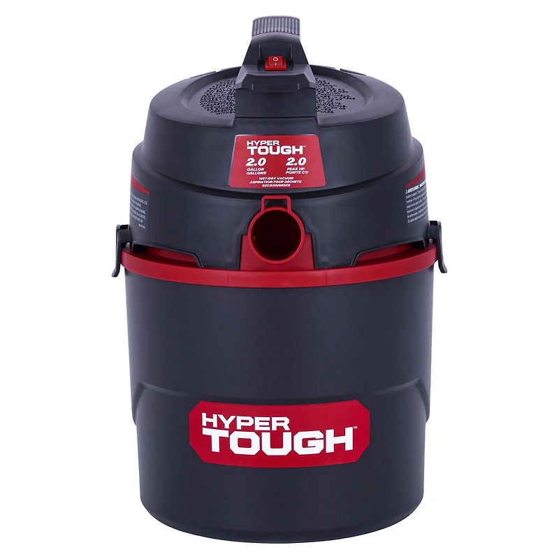 Hyper Tough 7,6 Litres Polyéthylène Aspirateur Eau Et Poussière Hyper Tough 7.6L (2 Gal.) Aspirateur eau et poussières de 2,0 CV avec accessoires