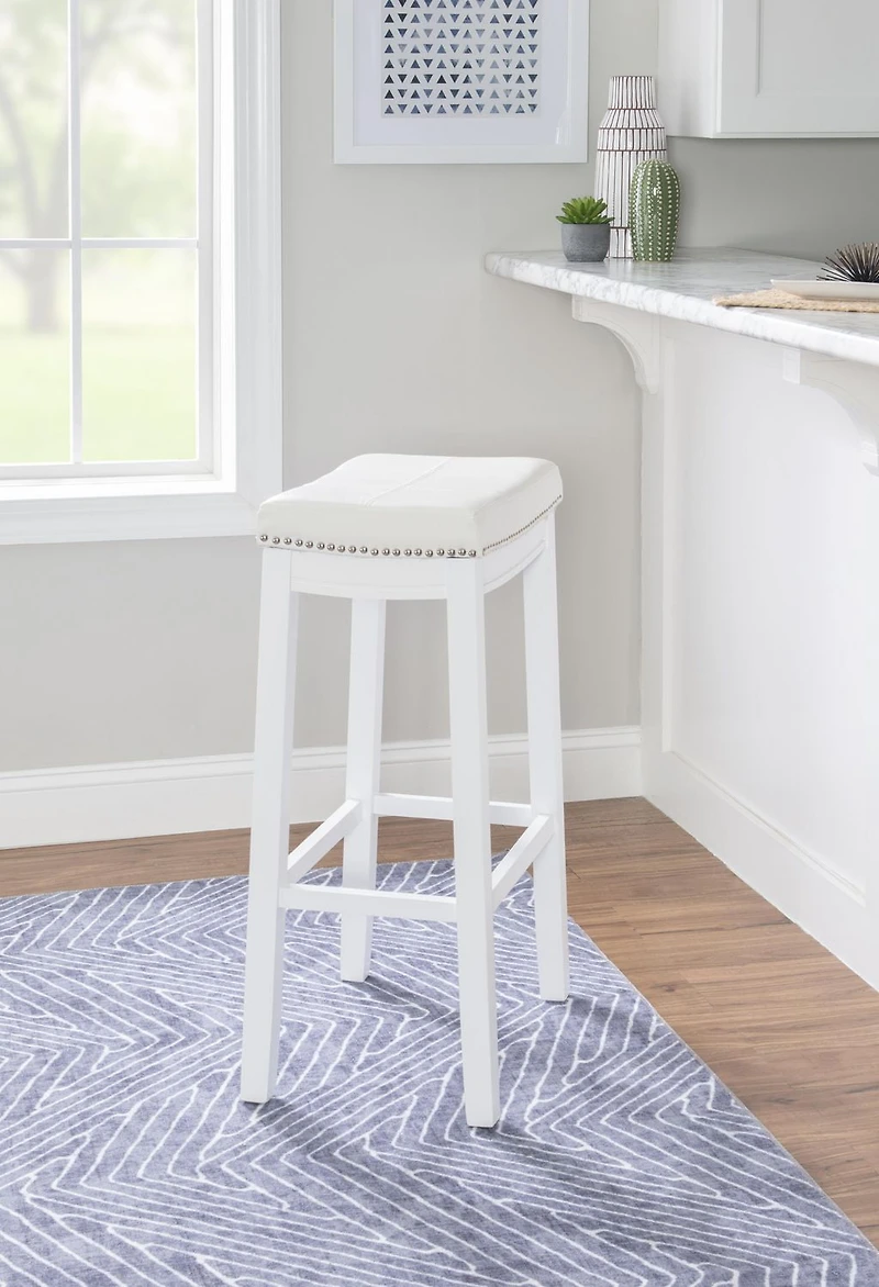 Tabouret de bar Warren blanc