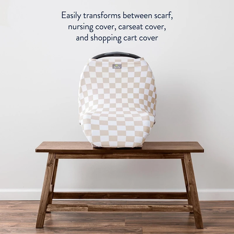 Itzy Ritzy Mom Boss Checkerboard, 4-in-1 multi-use cover