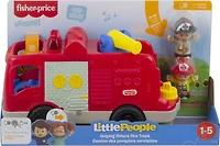 Little People Helping Others Fire Truck Toy - English & French Edition, Ages 1-5