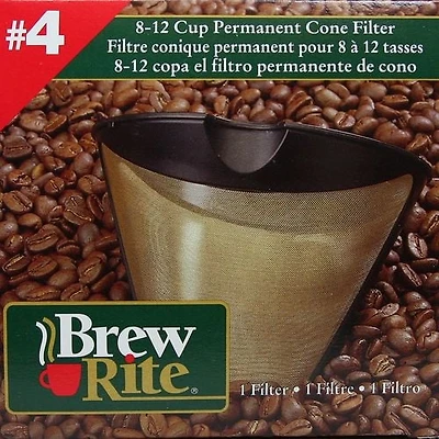 Filtre conique no. 4 permanent pour 8 à 12 tasses Brew Rite