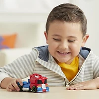 Playskool Heroes Transformers Rescue Bots Academy Optimus Prime Converting Toy, 4.5-Inch Action Figure, Toys for Kids Ages 3 and Up