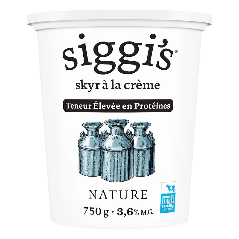 Siggi's Yogourt Skyr Crémeux Nature 3,6 % 750g
