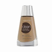 COVERGIRL Clean Liquid Foundation, lightweight, breathable liquid makeup, natural effect, water-based, non comedogenic, 100% Cruelty-Free