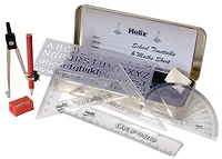 Oxford® Set of Mathematical Instruments, 10 pieces set