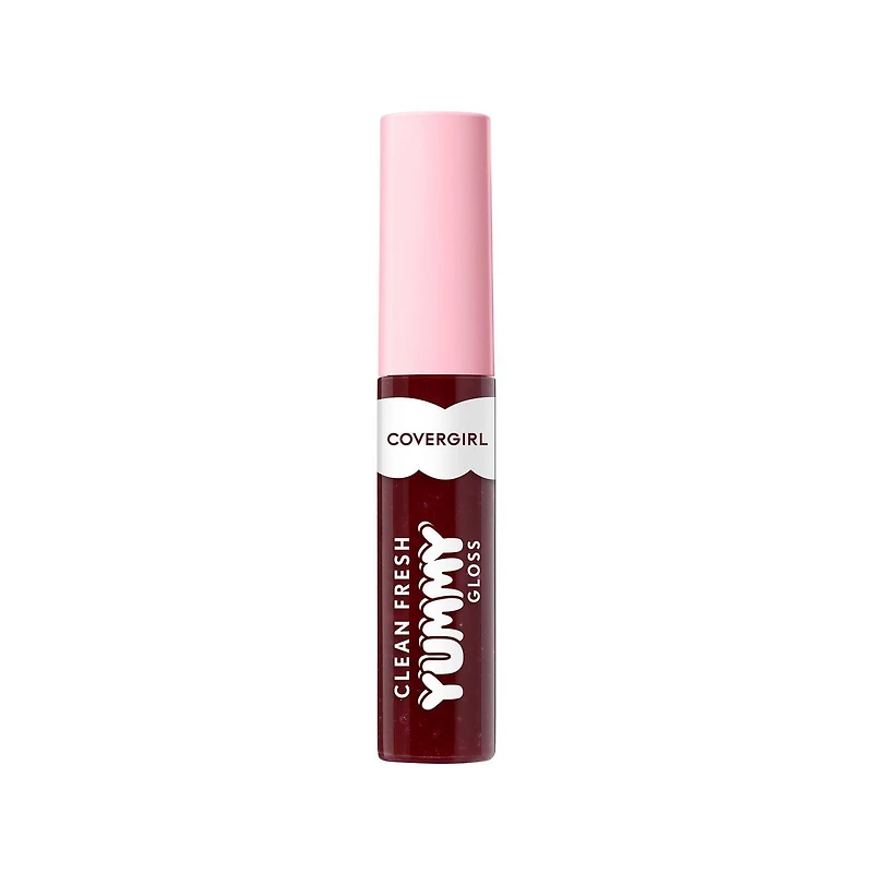 COVERGIRL Clean Fresh Brillant à lèvres Yummy infusé d'acide hyaluronique et d'antioxydants d'origine naturelle, pur, sain, végétalien et sans gluten