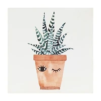 Winking Plant Box Top Art, 6in x 6in