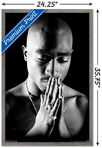 Tupac - Praying Wall Poster, 14.725" x 22.375"