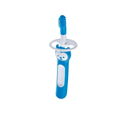 Brosse à dents de massage MAM, brosse à dents pour bébé qui nettoie et masse les gencives, fille, 3 mois et plus, 1 unité