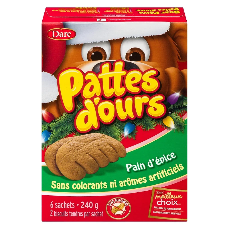 Pain d'épice Pattes d’ours Biscuits 240g