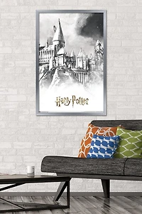 The Wizarding World: Harry Potter - Illustrated Hogwarts Wall Poster, 22.375" x 34"