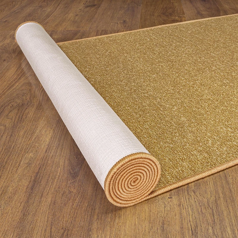 Tapis de couloir à motif de solide à sous-couche en caoutchouc de la collection Ottohome