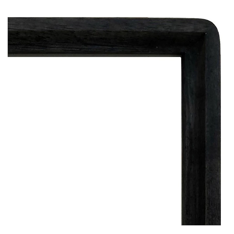 Hometrends Cadre photo en bois à bords arrondis noir , 7x7po. Cadre décoratif pour table et mur