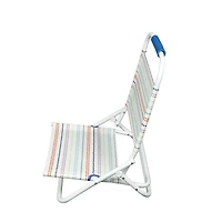 Mainstays Beach Sand Chair, Dots, Nouveau, 50% Polyester recyclé
