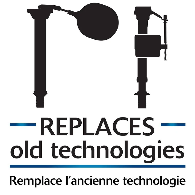 Standard 1-inch Complete Toilet Repair Kit - Fixes Running, Noisy, Slow Refill, and Weak Flush Toilets (4010MP)