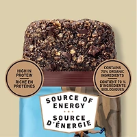 CLIF BAR Energy Bars, Chocolate Brownie, Granola Bar, High in Protein, Contains 70% Organic Ingredients, (Pack of 5), 340 g