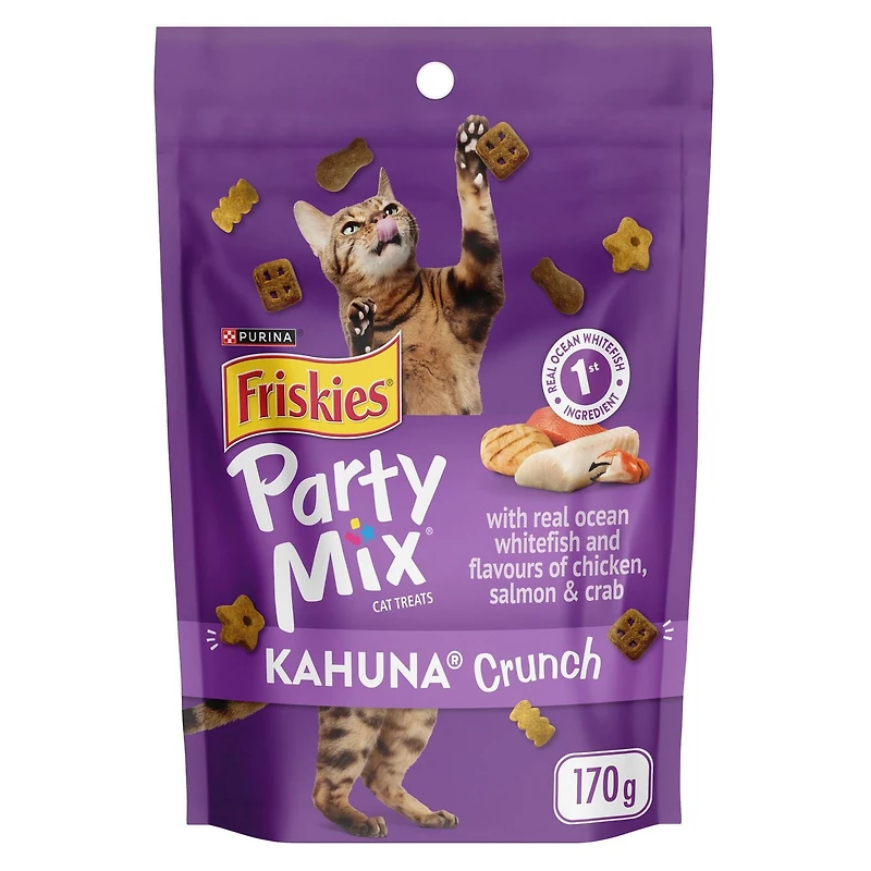 Friskies Party Mix Kahuna Crunch, Cat Treats 170g, 170 g
