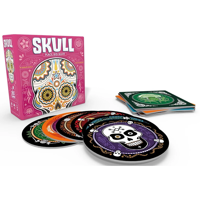 Asmodee - Space Cowboys - Skull - Board Game for Adults & Children from 10 years - Bluff Game & Risk Taking - For Parties with Friends - 3 to 6 Players - 30 min - English and French