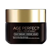 L'Oréal Paris Day Moisturizer Cream, Age Perfect Cell Renewal, Antioxidant Recovery Complex, Reduces look of Wrinkles, Firmer & More Radiant Skin, Younger Looking Skin, Skincare, 48 ml, Day moisturizer, 48 ml
