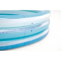 Intex Blue Bliss Splash Pool, Age 2+, Inflatable Round Pool with Tile Print Floor