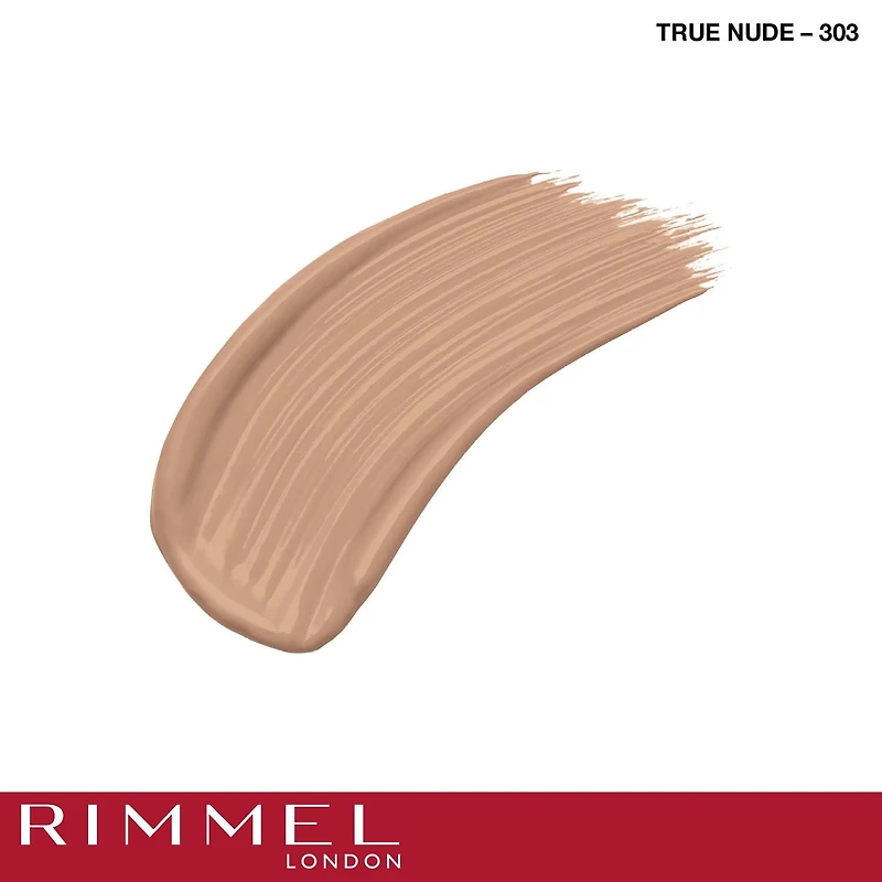 Rimmel Lasting Finish 25HR Foundation, With Vitamin E, comfort serum for instant hydration, Sweat-proof and transfer-proof, 100% Cruelty-Free, Long lasting coverage