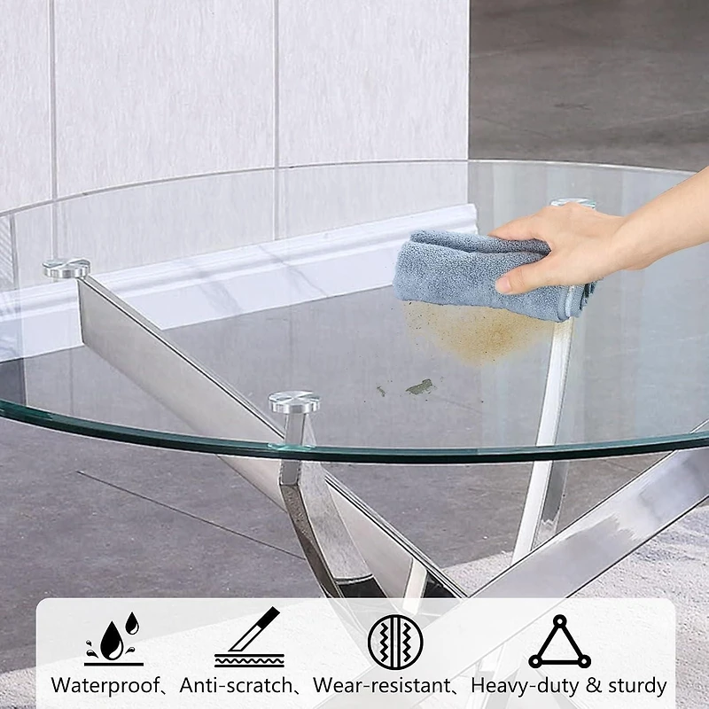 Heavenly Collection Star Dining Table with Tempered Glass