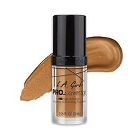 Fond de teint liquide HD Couvrance Totale Pro de LA Girl