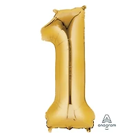 Anagram International Party Eh! Silver Large "1" Banner, Includes one piece