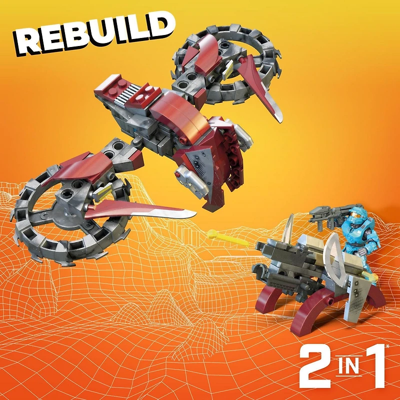 Mega Halo Infinite Coffret de construction Moto d’attaque - 202 Blocs