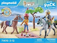 Playmobil Horseback riding trip to the beach, Horses of Waterfall