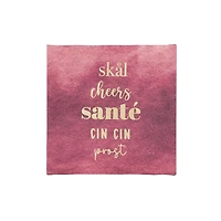 Toile embellie acclamations