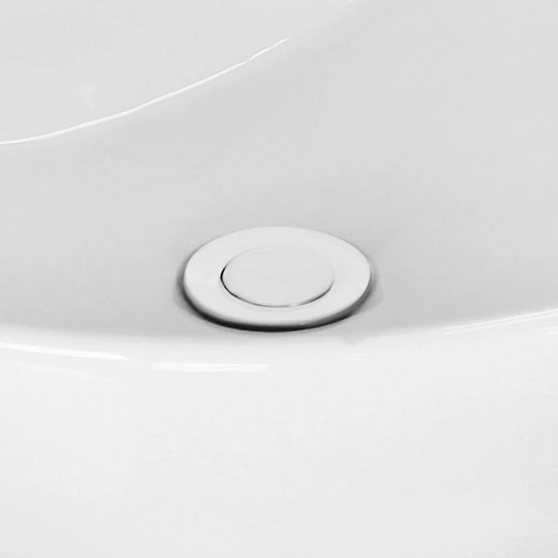 American Imaginations 18-in. W CUPC Rectangle Bathroom Undermount Sink Set In White - White Hardware - Overflow Drain Incl. AI-31844
