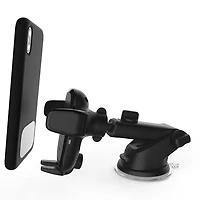 Support de téléphone iOttie Auto Sense à recharge sans fil pour tableau de bord et pare-brise – Noir