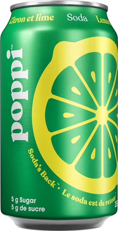 poppi Lemon Lime Soda 355 mL