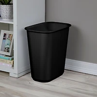 Sterilite 21 Liter Rectangular Wastebasket, Black