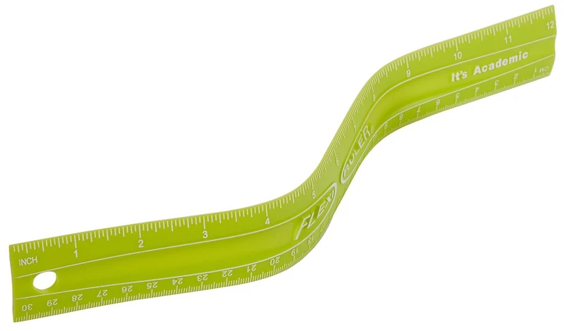 It's Academic Flexi Ruler, Green