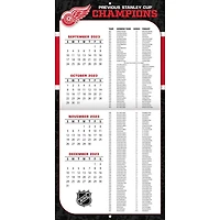 Turner Licensing Detroit Red Wings 2024 12x24 Inch Square Wall Calendar, 9798350601459