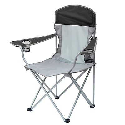Ozark Trail Comfort Mesh Chair, Holds up to 225bs, 600D Polyester, Black Color, size: 32.1 in. W x 20.5 in. D x 38 in. H