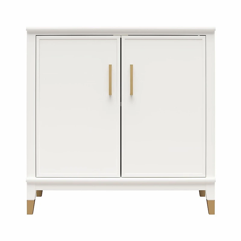 CosmoLiving by Cosmopolitan Westerleigh, armoire d'appoint à 2 portes, noir