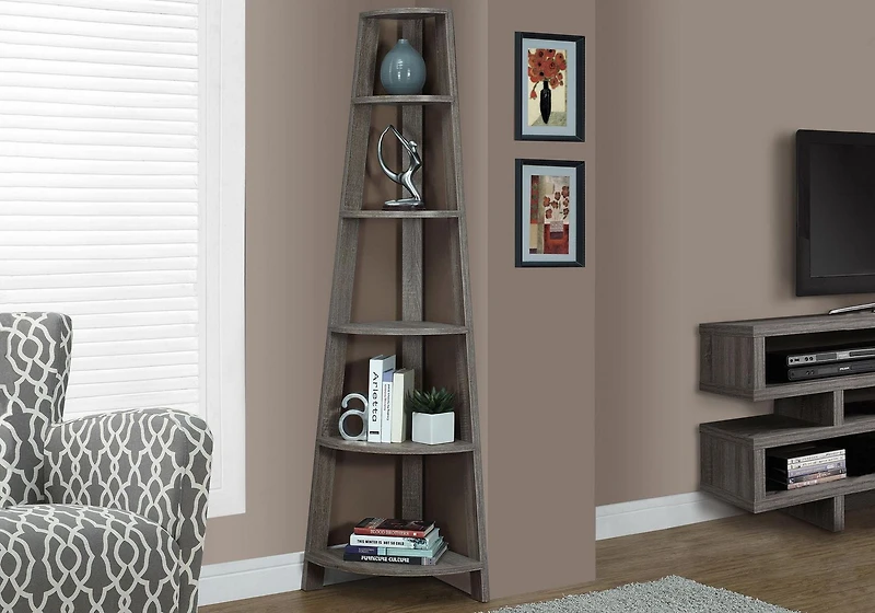 Monarch Specialties Inc Monarch Specialties Bookcase - Cappuccino, 72"H