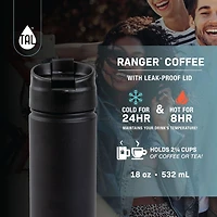 TAL Stainless Steel Ranger Coffee Mug 18 fl oz, Stainless, Great for coffee