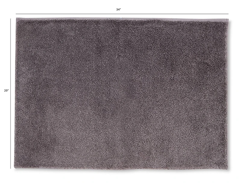 Mainstays Lotus Super Soft Bath Mats, 20" x 34", Non-slip soft Bath Mats