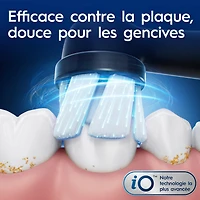 Oral-B iO Series 2 Brosse à Dents Électrique Rechargeable, avec 1 Tête de Brosse Soin Doux - Capteur de Pression Automatique pour Protéger les Gencives - 3 Modes - Minuterie de 2 Min