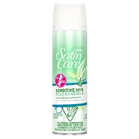 Gel à raser Gillette Venus Satin Care Peau sensible, crème à raser pour femmes, avec aloès (7oz)