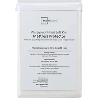 Mainstays Protège-matelas imperméable en tricot doux, King – Ajusté