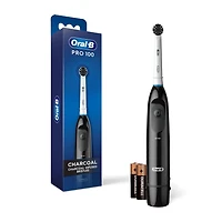 Brosse à dents à pile Oral-B Pro 100 au charbon, noir